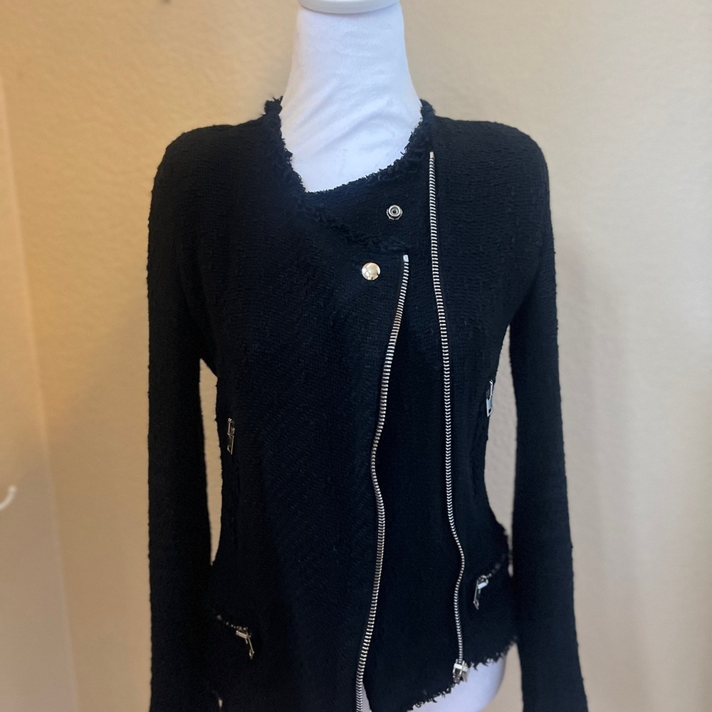 IRO Tweed Moto Jacket - black - XS/ EU 36
